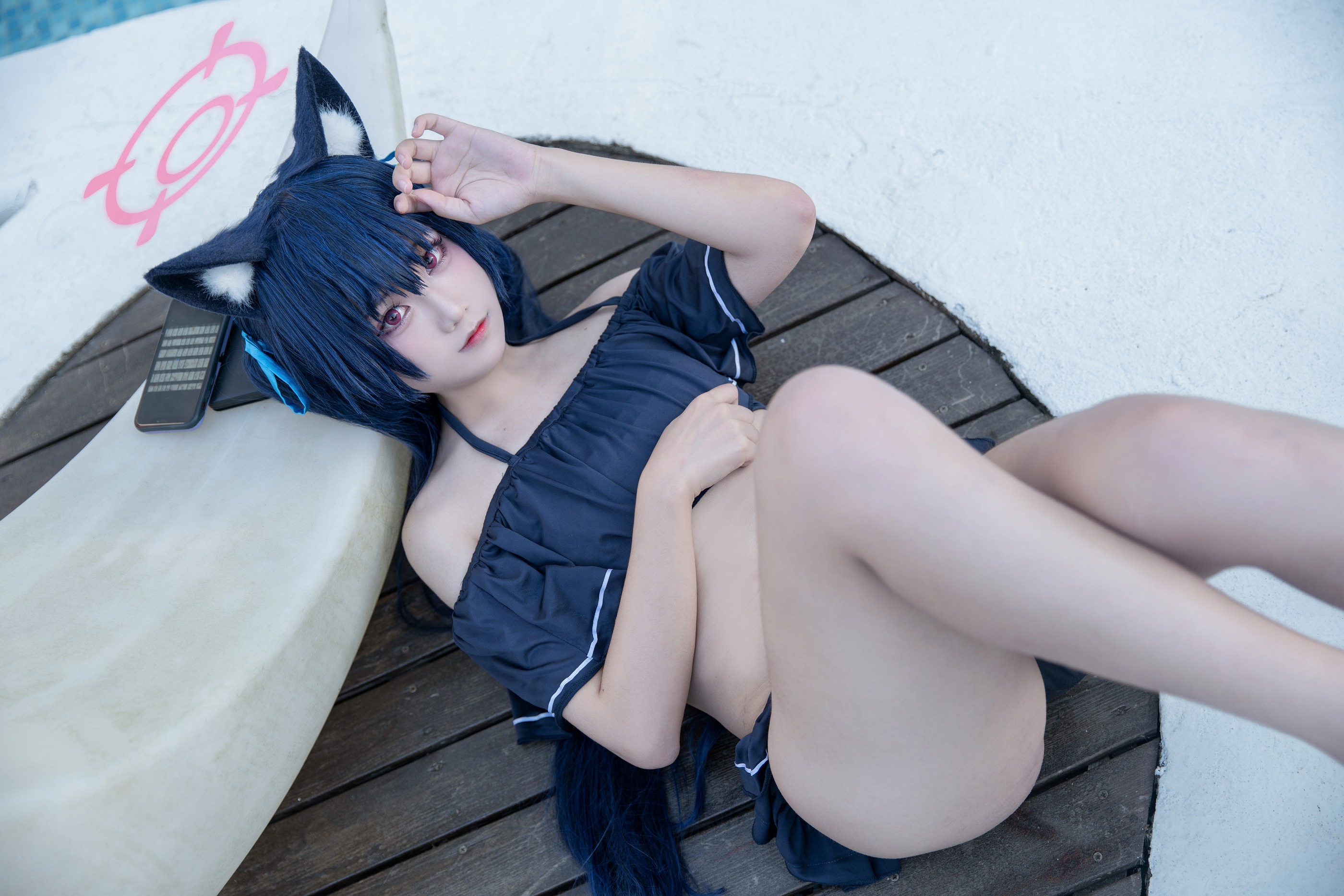 图片[1]-lunananya – No.013 黑见芹香 泳装 [28P]-XikXak